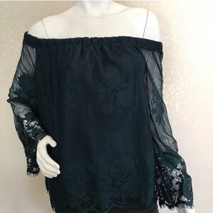 Arizona Lace Off Shoulder Top XL NWT